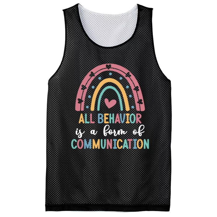 All Behavior Is A Form Of Communication Mesh Reversible Basketball Jersey Tank