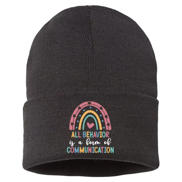 All Behavior Is A Form Of Communication Sustainable Knit Beanie