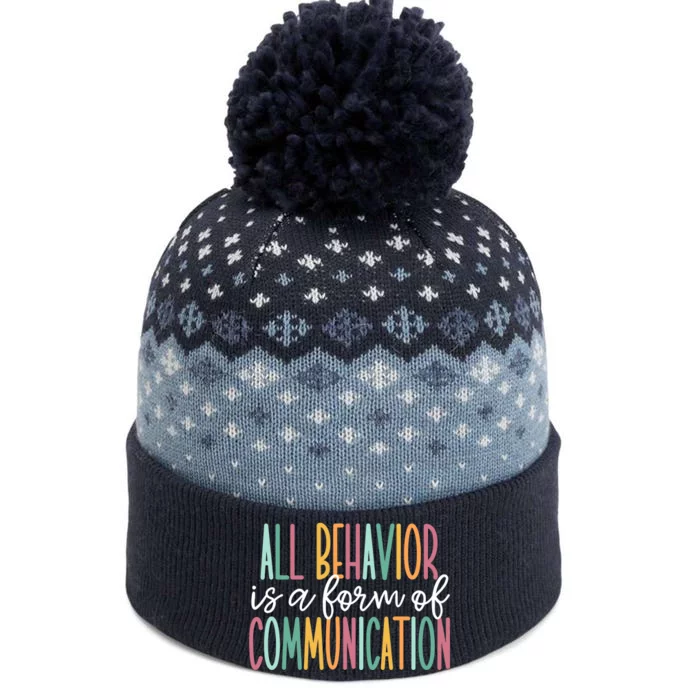 All Behavior Is A Form Of Communication The Baniff Cuffed Pom Beanie