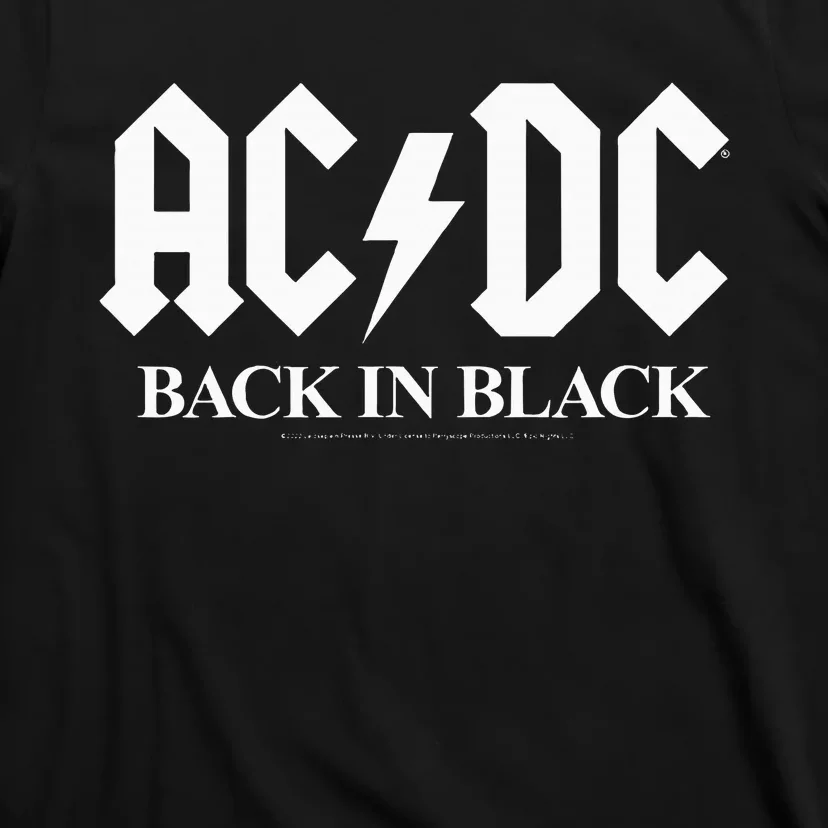 Ac/Dc Back In Black T-Shirt