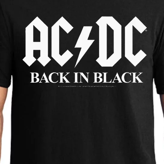 Ac/Dc Back In Black Pajama Set