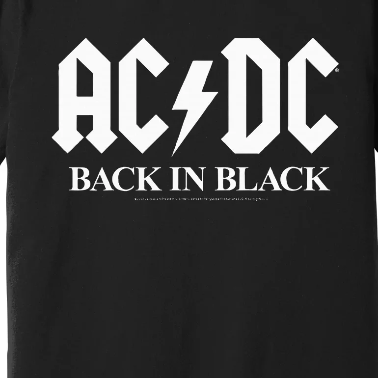 Ac/Dc Back In Black Premium T-Shirt