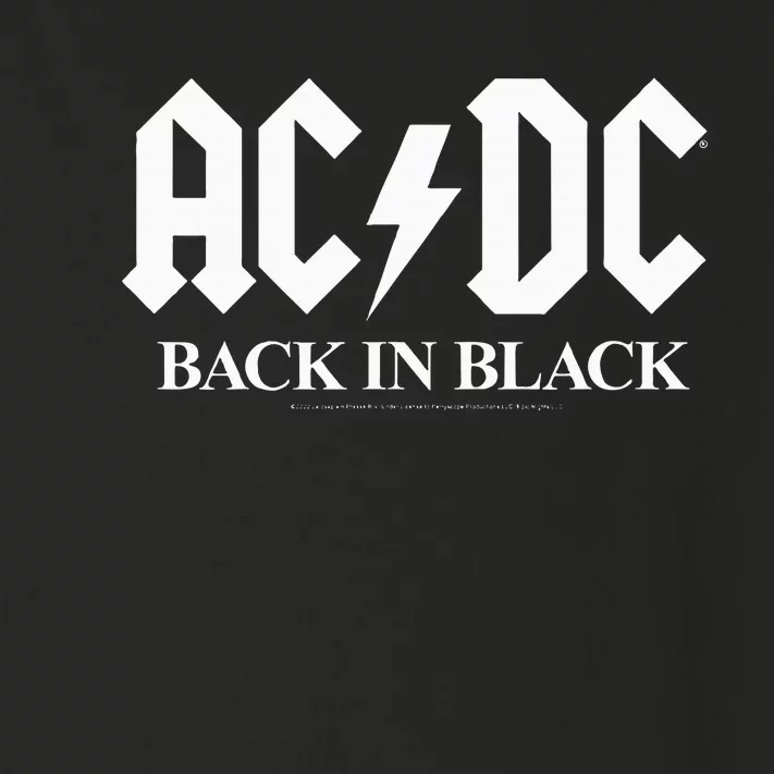 Ac/Dc Back In Black Toddler Long Sleeve Shirt