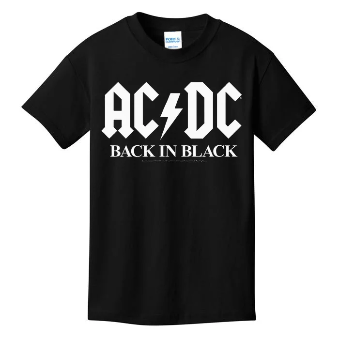 Ac/Dc Back In Black Kids T-Shirt