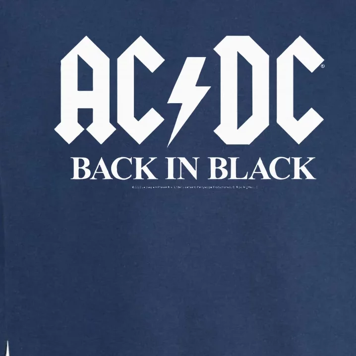 Ac/Dc Back In Black Garment-Dyed Sweatshirt