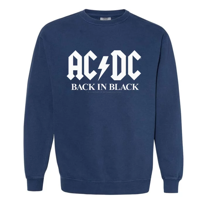 Ac/Dc Back In Black Garment-Dyed Sweatshirt