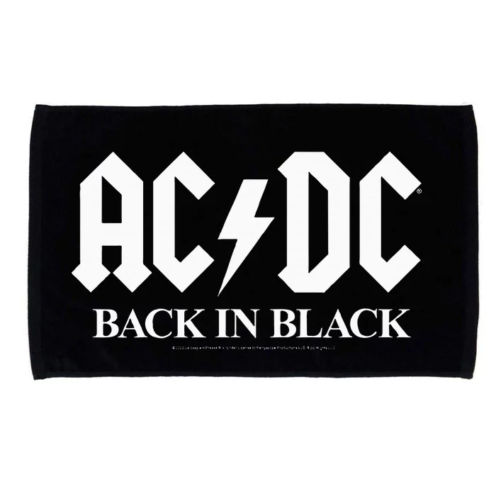 A.C.D.C Back In Black Microfiber Hand Towel