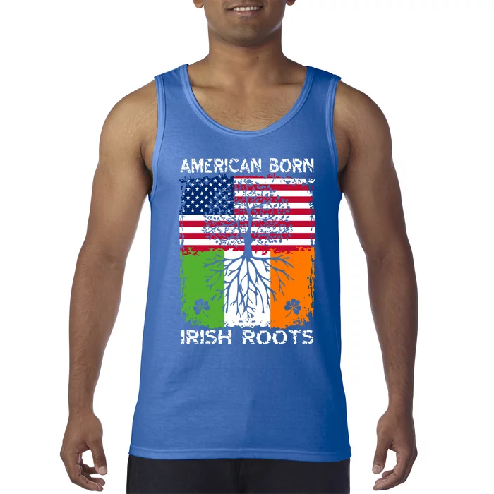 American Born Irish Roots St Patrick’s Day Ireland Flag Gift Tank Top