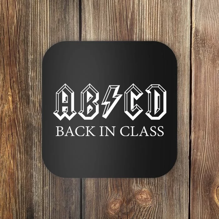 ABCD Back In Class Back To School Funny Teacher Coaster