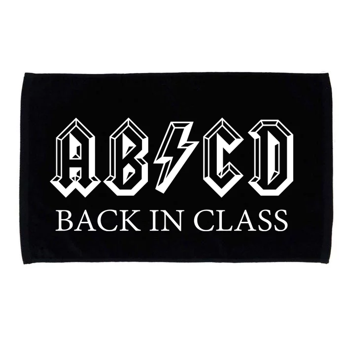 ABCD Back In Class Back To School Funny Teacher Microfiber Hand Towel