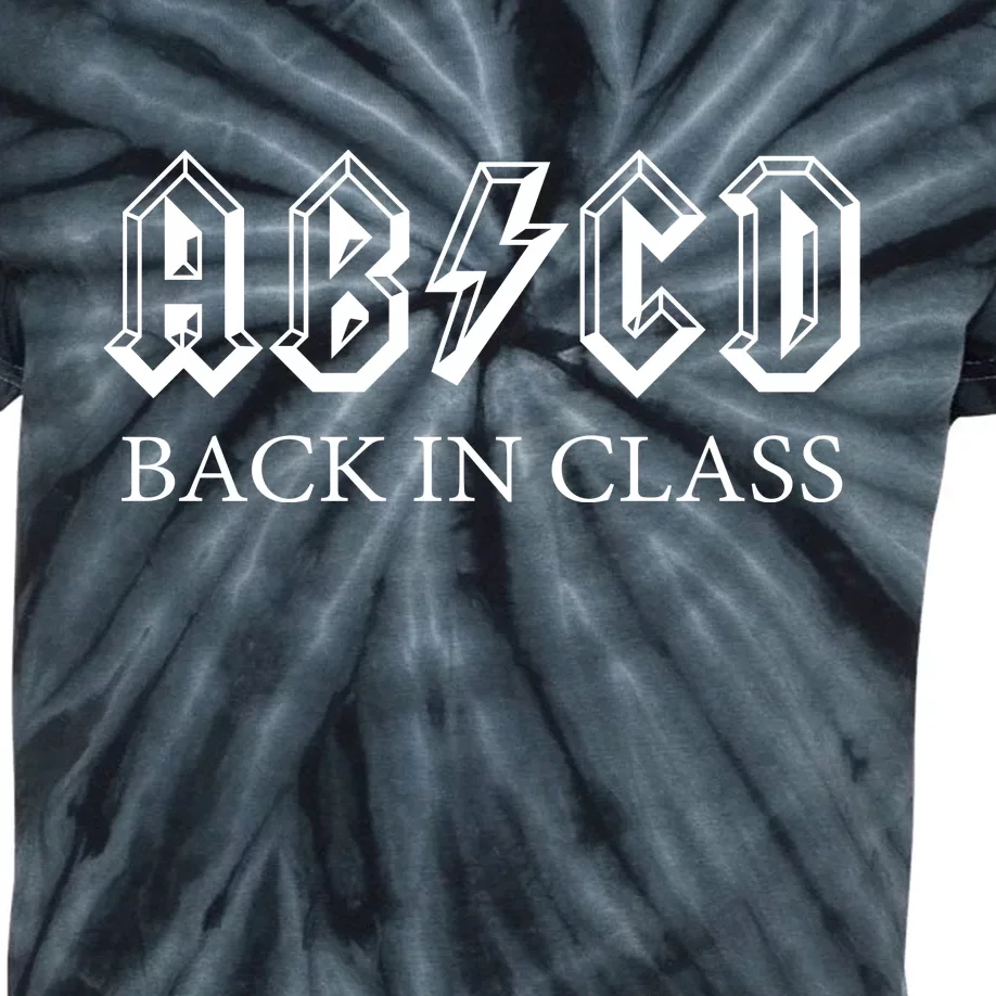 ABCD Back In Class Back To School Funny Teacher Kids Tie-Dye T-Shirt