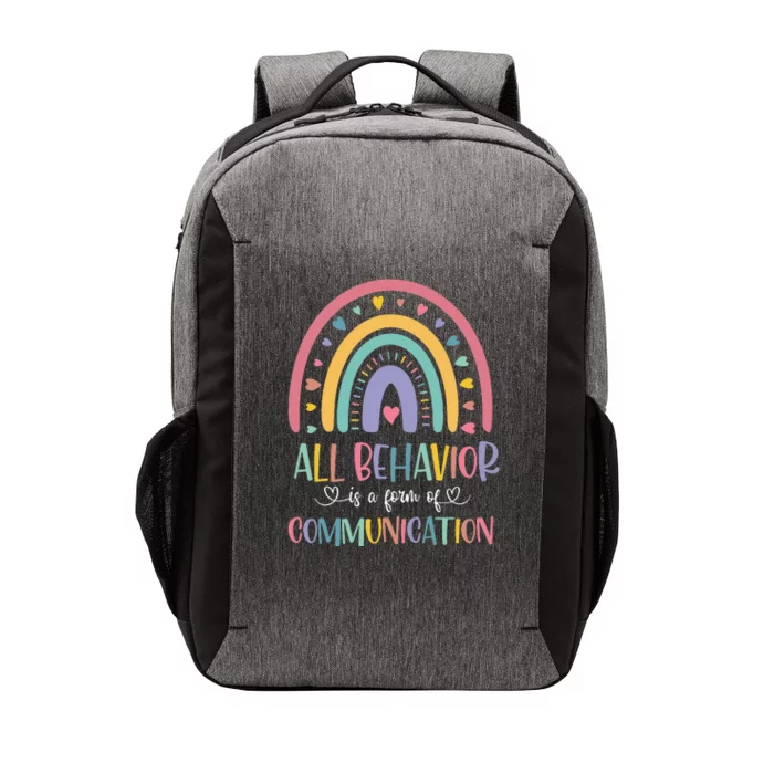 All Behavior Is A Form Of Communication Rainbow Vector Backpack