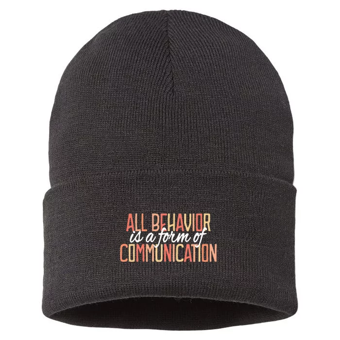 All Behavior Is a Form of Communication Neurodiversity Sustainable Knit Beanie