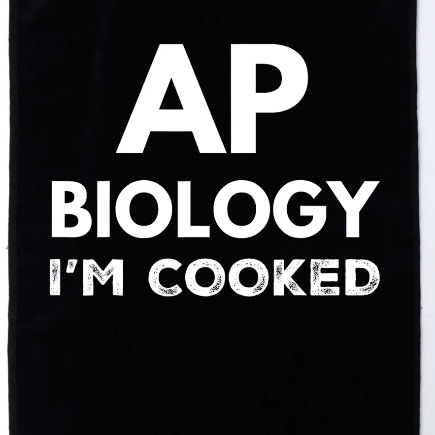 Ap Biology IM Cooked High School Funny Ap Bio Biology Class Platinum Collection Golf Towel