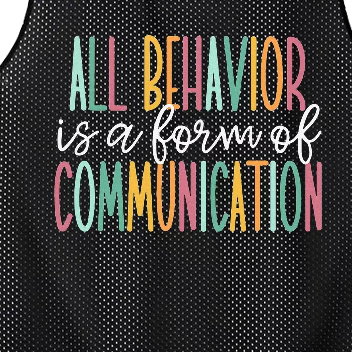 All Behavior Is A Form Of Communication Mesh Reversible Basketball Jersey Tank