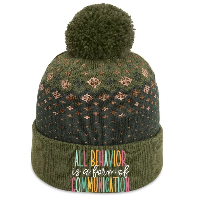 All Behavior Is A Form Of Communication The Baniff Cuffed Pom Beanie