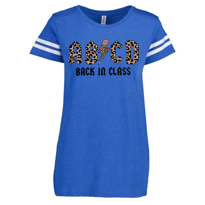 ABCD Back In Class Teacher Rock And Roll Parody AC Enza Ladies Jersey Football T-Shirt