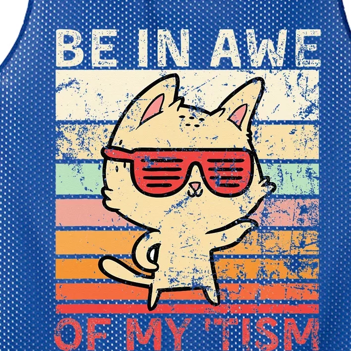 Autism Be In Awe Of My Tism Adult Awe Tism Mesh Reversible Basketball Jersey Tank