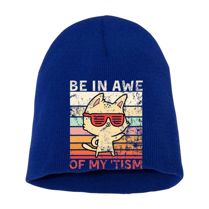 Autism Be In Awe Of My Tism Adult Awe Tism Short Acrylic Beanie