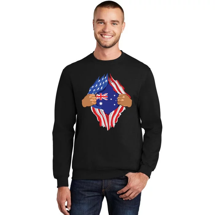 Australian Blood Inside Me Australia Flag Gift Sweatshirt