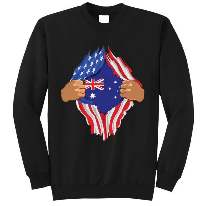 Australian Blood Inside Me Australia Flag Gift Sweatshirt