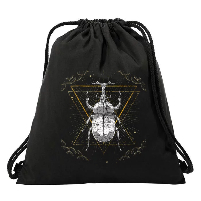 Animal Beetle Insect Occult Bug Drawstring Bag