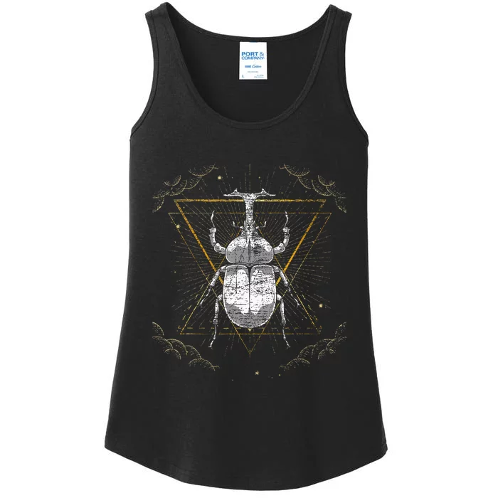 Animal Beetle Insect Occult Bug Ladies Essential Tank