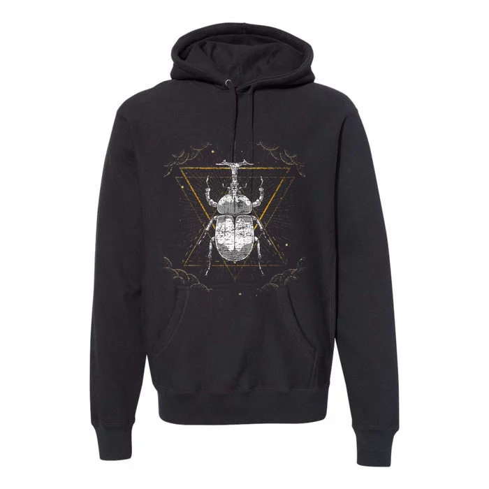 Animal Beetle Insect Occult Bug Premium Hoodie