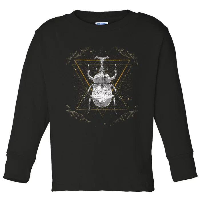 Animal Beetle Insect Occult Bug Toddler Long Sleeve Shirt