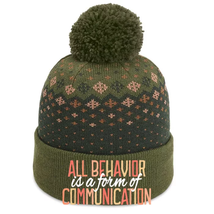 All Behavior Is a Form of Communication Neurodiversity The Baniff Cuffed Pom Beanie