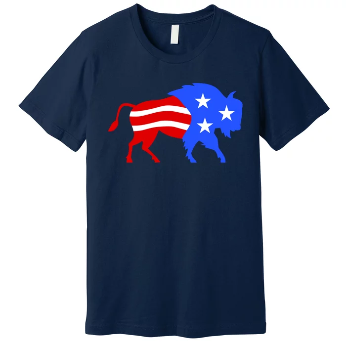 American Bison Illustration Premium T-Shirt