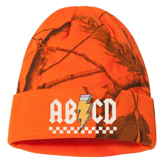 Abcd Back In Class First Day Back To School Teacher Student Kati - 12in Camo Beanie