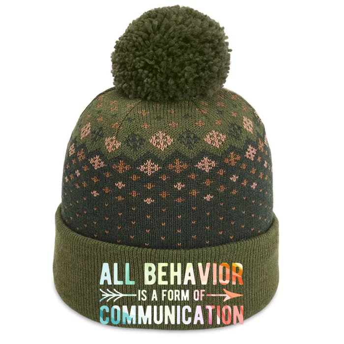 All Behavior Is A Form Of Communication The Baniff Cuffed Pom Beanie