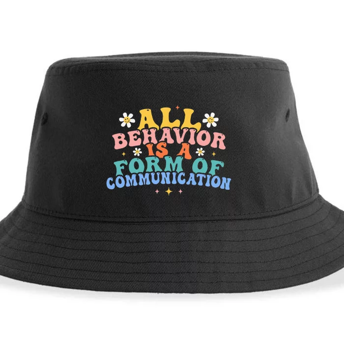 All Behavior Is A Form Of Communication Therapy Therapist Sustainable Bucket Hat