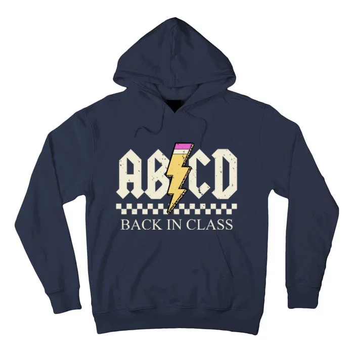 ABCD Back In Class Rock Vintage School Tall Hoodie