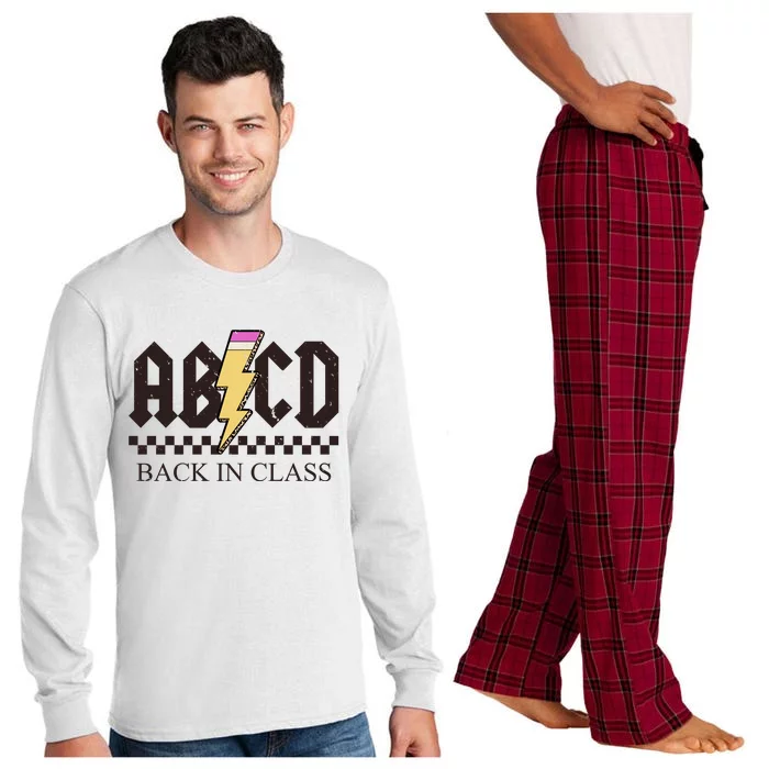 ABCD Back In Class Rock Vintage School Long Sleeve Pajama Set