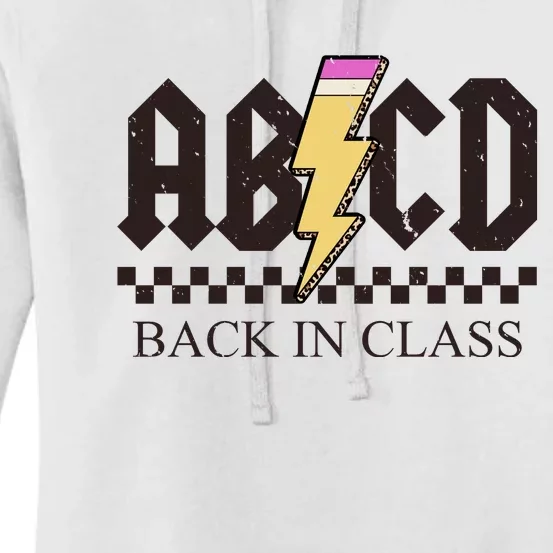 ABCD Back In Class Rock Vintage School Women's Pullover Hoodie