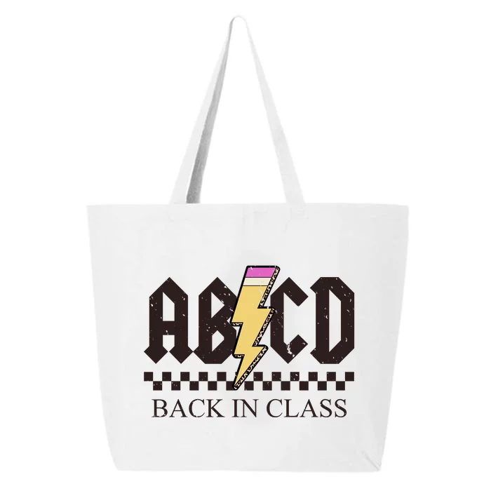 ABCD Back In Class Rock Vintage School 25L Jumbo Tote