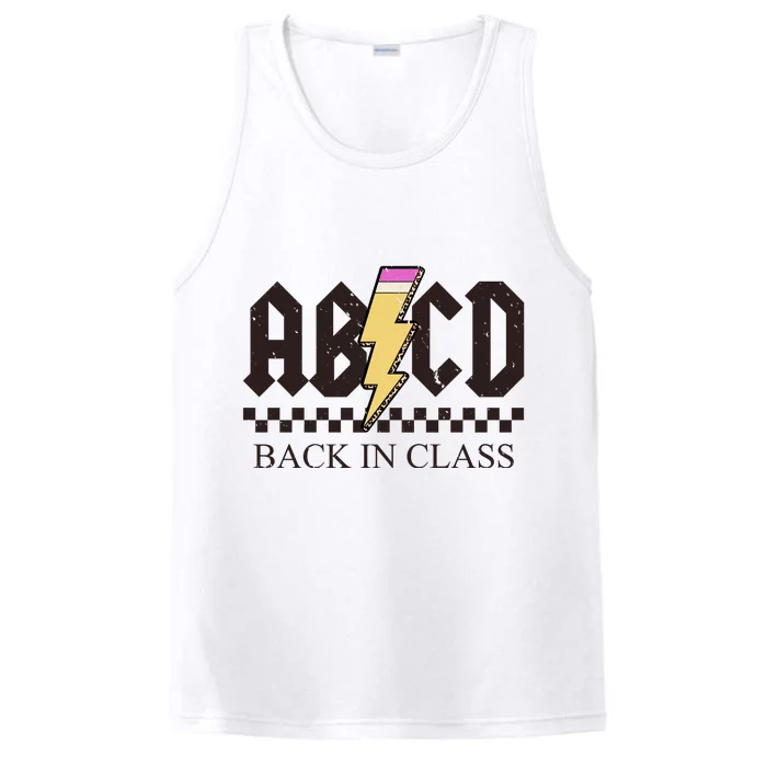 ABCD Back In Class Rock Vintage School Performance Tank