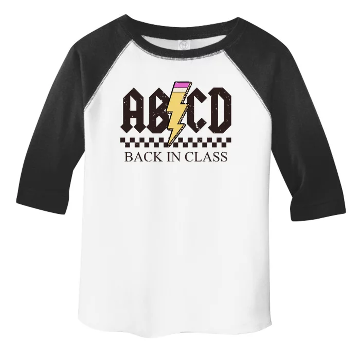 ABCD Back In Class Rock Vintage School Toddler Fine Jersey T-Shirt