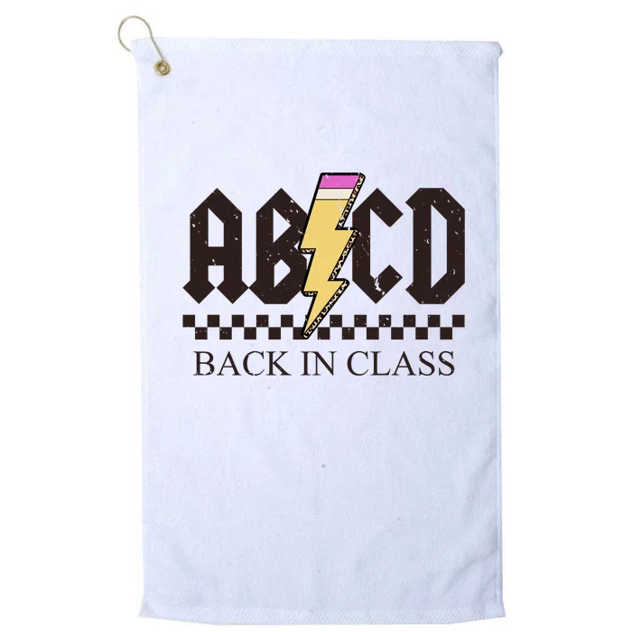 ABCD Back In Class Rock Vintage School Platinum Collection Golf Towel