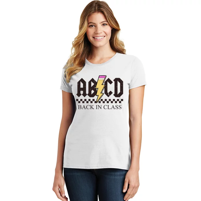 ABCD Back In Class Rock Vintage School Women's T-Shirt