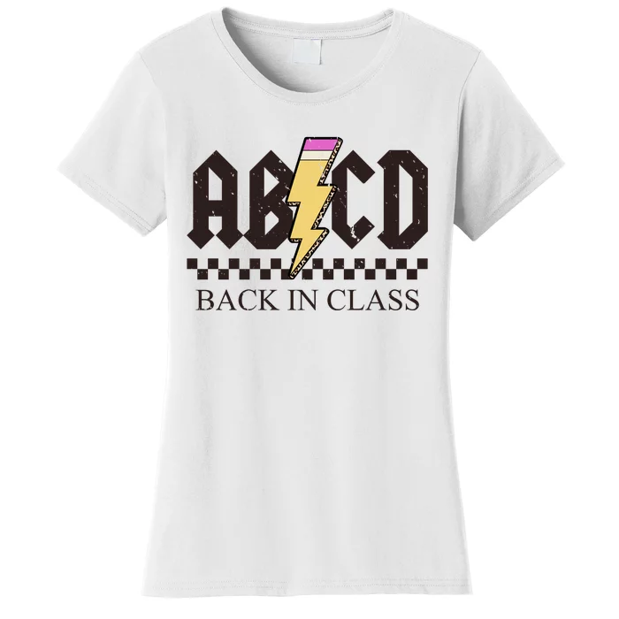 ABCD Back In Class Rock Vintage School Women's T-Shirt