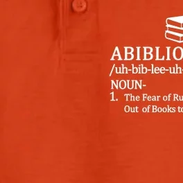 Abibliophobia The Fear Pf Running Out Books To Read Dry Zone Grid Performance Polo