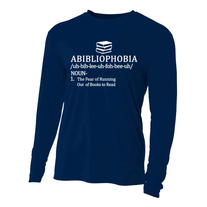 Abibliophobia The Fear Pf Running Out Books To Read Cooling Performance Long Sleeve Crew