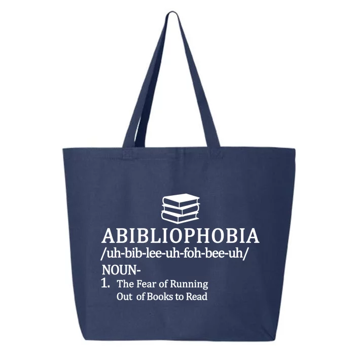 Abibliophobia The Fear Pf Running Out Books To Read 25L Jumbo Tote