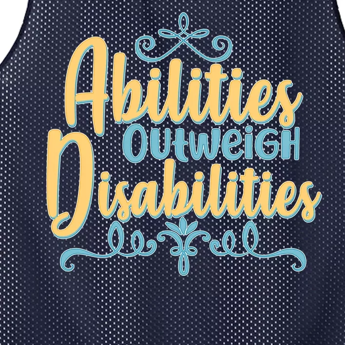 Abilities Outweigh Disabilities Mesh Reversible Basketball Jersey Tank