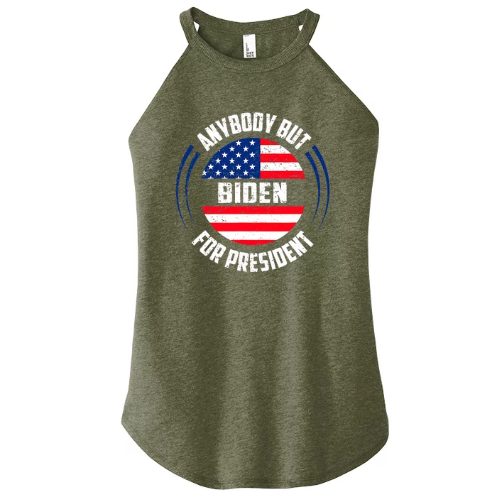 Anybody But Joe Biden For President Vintage Political 2024 Women’s Perfect Tri Rocker Tank