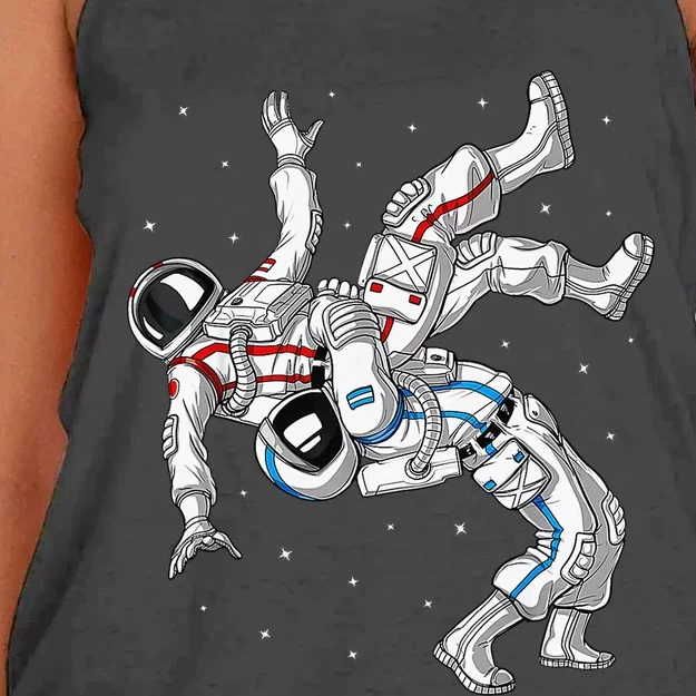 Astronaut Brazilian Jiu-Jitsu Judo Martial Arts Grappling Women's Knotted Racerback Tank