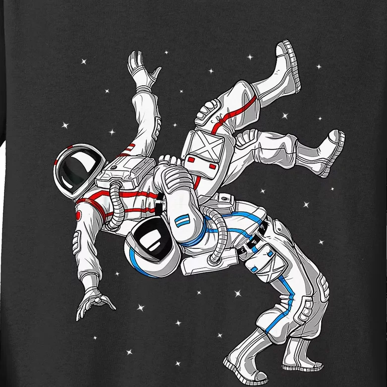 Astronaut Brazilian Jiu-Jitsu Judo Martial Arts Grappling Kids Long Sleeve Shirt